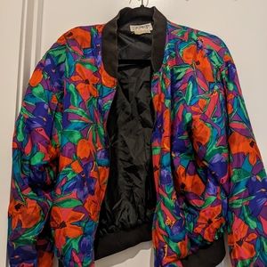 Vintage Naked Silk 100% Silk Bomber